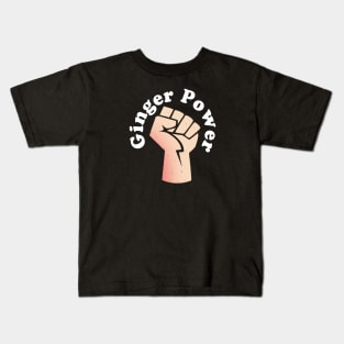 Ginger Power - Power Fist St. Patricks Day or Kiss a Ginger Day Kids T-Shirt